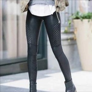 SPANX faux Moto leather leggings